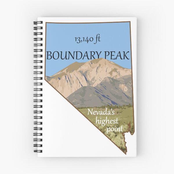 Item preview, Nevada Boundary Peak illustration designed and sold by scrossdesigns.