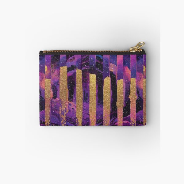 Aperçu de l'œuvre Motif à rayures or violet céleste créée et vendue par bubblegoth.