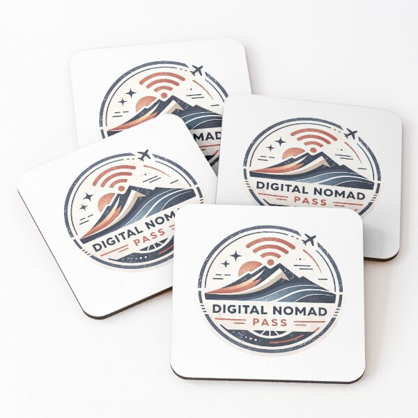 Item preview, Digital Nomad Pass Badge: Freedom, Travel & Remote Work Lifestyle designed and sold by Creative88Art.