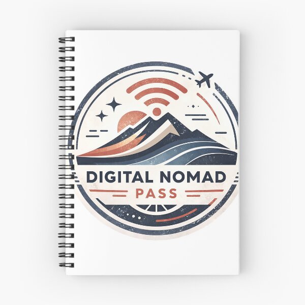 Item preview, Digital Nomad Pass Badge: Freedom, Travel & Remote Work Lifestyle designed and sold by Creative88Art.