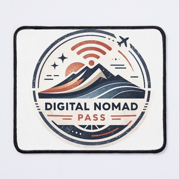 Item preview, Digital Nomad Pass Badge: Freedom, Travel & Remote Work Lifestyle designed and sold by Creative88Art.