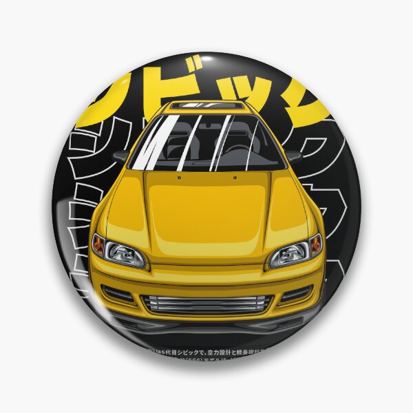 Item preview, Civic EG6 SiR-II (Carnival Yellow) designed and sold by JioojiProject.