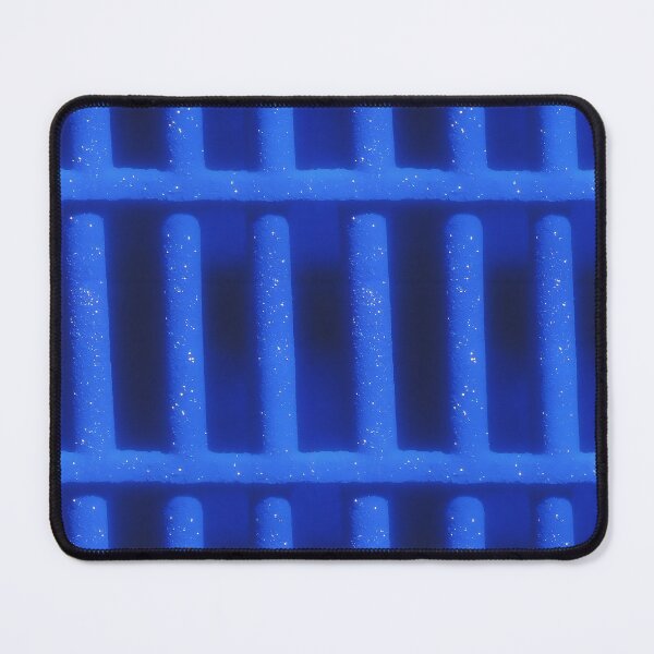 Item preview, Electric Blue Neon Bar Stripe Pattern designed and sold by bubblegoth.