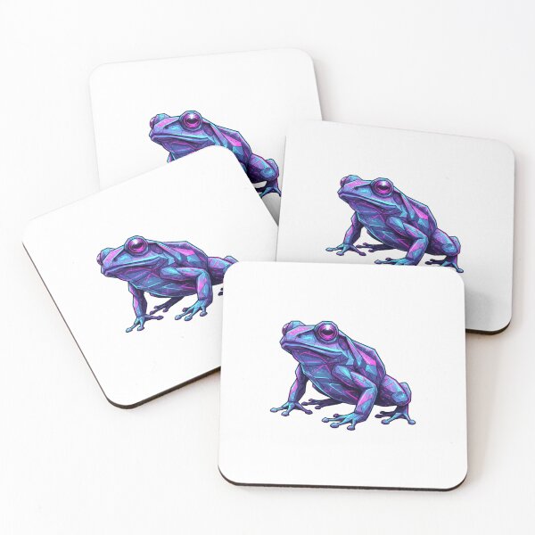 Item preview, Psychedelic Neon Frog – Glowing Frog Design for Vaporwave Art Lovers designed and sold by bsbd-action.