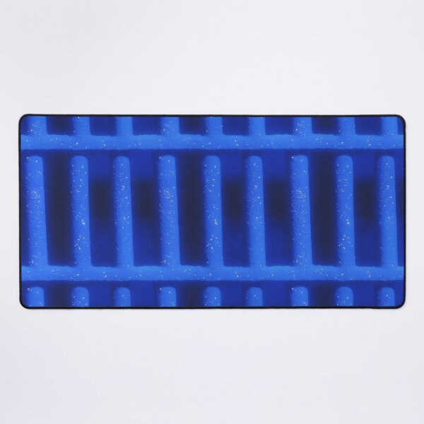 Item preview, Electric Blue Neon Bar Stripe Pattern designed and sold by bubblegoth.