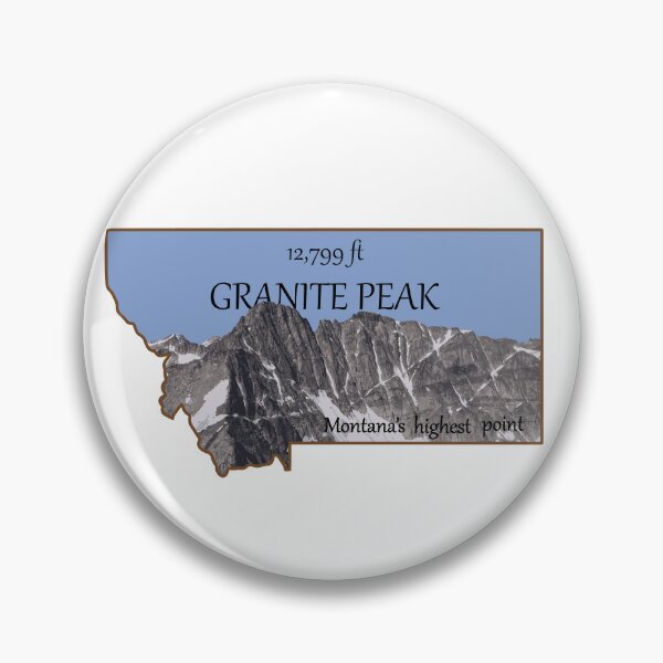 Item preview, Granite Peak Montana's highest peak illustration designed and sold by scrossdesigns.