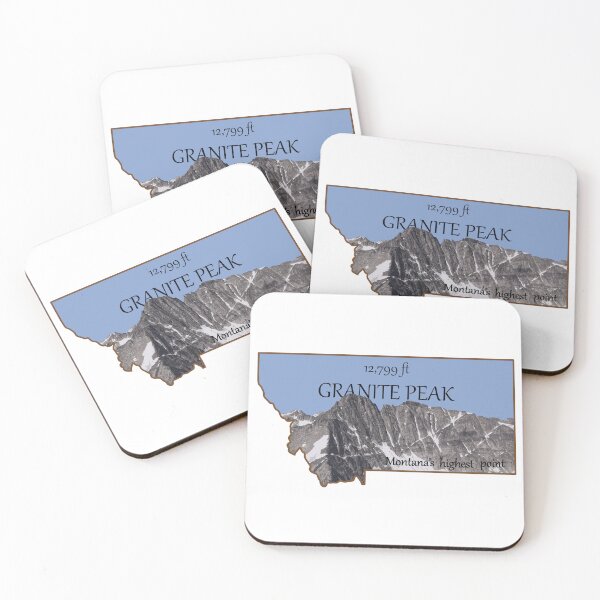 Item preview, Granite Peak Montana's highest peak illustration designed and sold by scrossdesigns.
