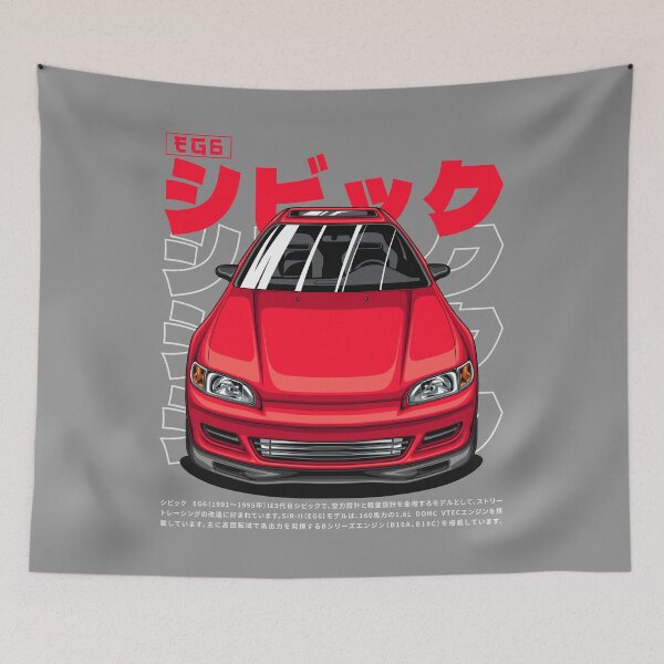 Item preview, Civic EG6 SiR-II (Milano Red) designed and sold by JioojiProject.