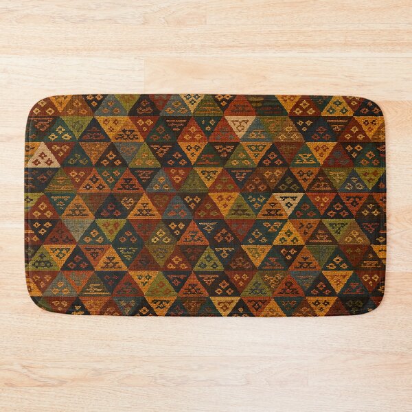 Item preview, Moroccan Berber Kilim Geometric Tribal Pattern Textile Design designed and sold by PinUpPizzazz.