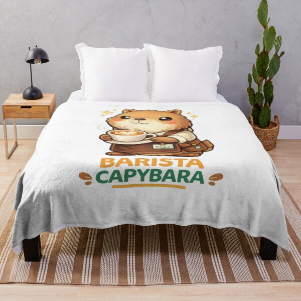 Item preview, Barista Capybara Cute Kawaii Coffee Art designed and sold by jgvisualarts.