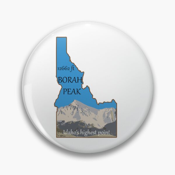 Item preview, Idaho's highest point Borah Peak illustration designed and sold by scrossdesigns.