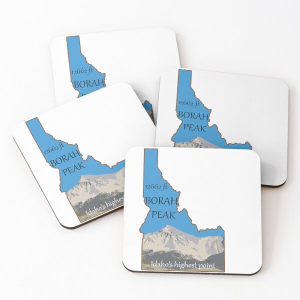 Item preview, Idaho's highest point Borah Peak illustration designed and sold by scrossdesigns.