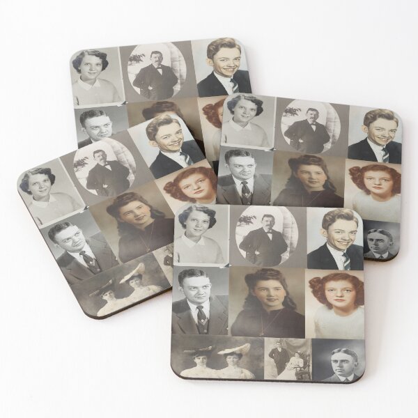 Item preview, Vintage Portrait Photo Collection Collage  designed and sold by Cat Haven & Rescue .
