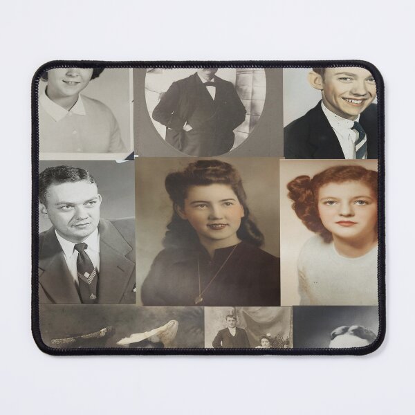 Item preview, Vintage Portrait Photo Collection Collage  designed and sold by Cat Haven & Rescue .