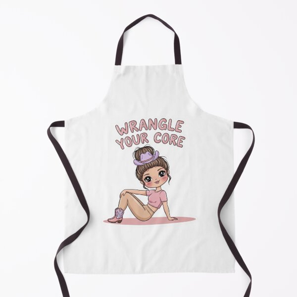 Item preview, Cute Pilates Cowgirl Sticker | “Wrangle Your Core” Kawaii Western Fitness Illustration | Fun Workout Design designed and sold by TeeUp2.