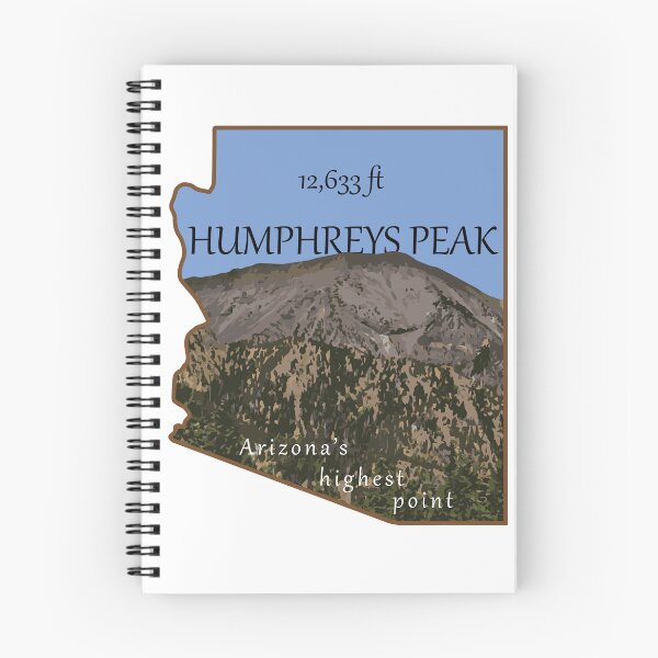 Item preview, Humphreys Peak Arizona illustration designed and sold by scrossdesigns.