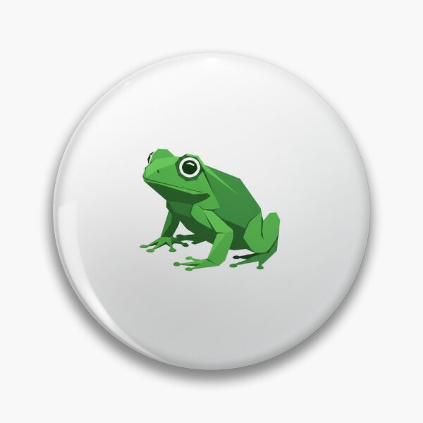 Item preview, Low Poly Green Frog – Natural Toad Illustration for Animal Fans designed and sold by bsbd-action.