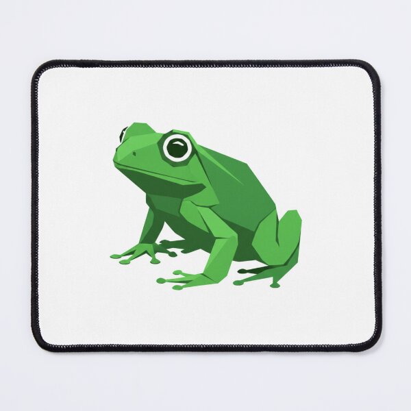Item preview, Low Poly Green Frog – Natural Toad Illustration for Animal Fans designed and sold by bsbd-action.