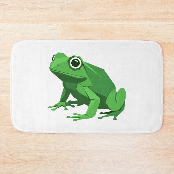 Item preview, Low Poly Green Frog – Natural Toad Illustration for Animal Fans designed and sold by bsbd-action.