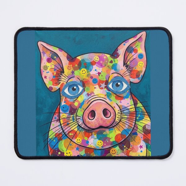 Item preview, Colorful Kitsch Pig designed and sold by HeyyItsNikki.