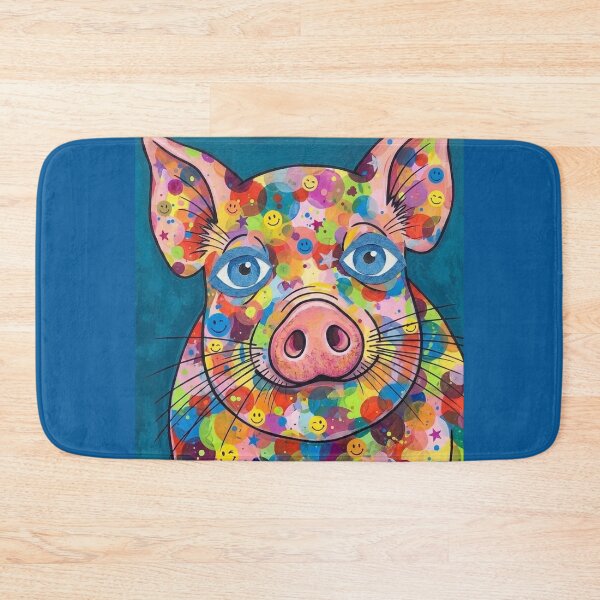 Item preview, Colorful Kitsch Pig designed and sold by HeyyItsNikki.