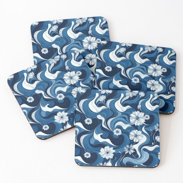 Item preview, River of blue flowers designed and sold by SlaoVance.