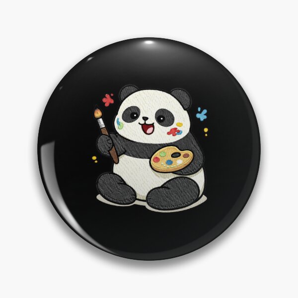 Item preview, Painter Panda – Cute Artist Panda Painting Cartoon Mascot designed and sold by ColorSplash123.