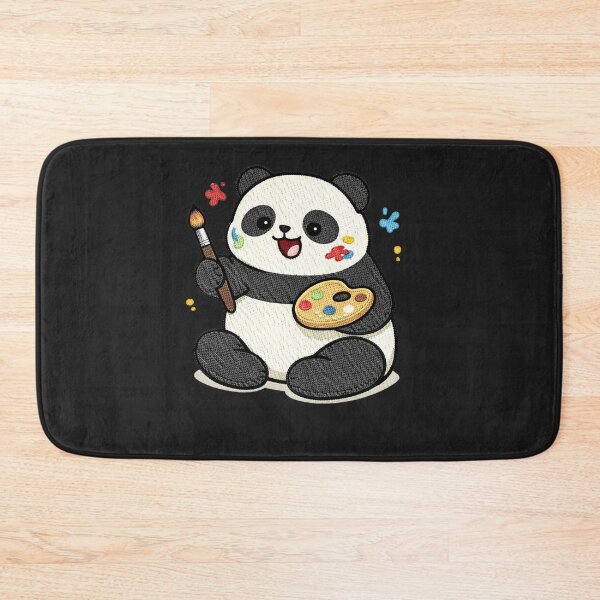 Item preview, Painter Panda – Cute Artist Panda Painting Cartoon Mascot designed and sold by ColorSplash123.