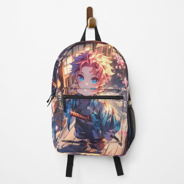 Artikelvorschau, Akaza Demon Slayer Chibi Soft Light Sunset Sakura entworfen und verkauft von TanglenRabbit.