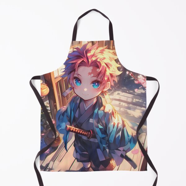 Artikelvorschau, Akaza Demon Slayer Chibi Soft Light Sunset Sakura entworfen und verkauft von TanglenRabbit.