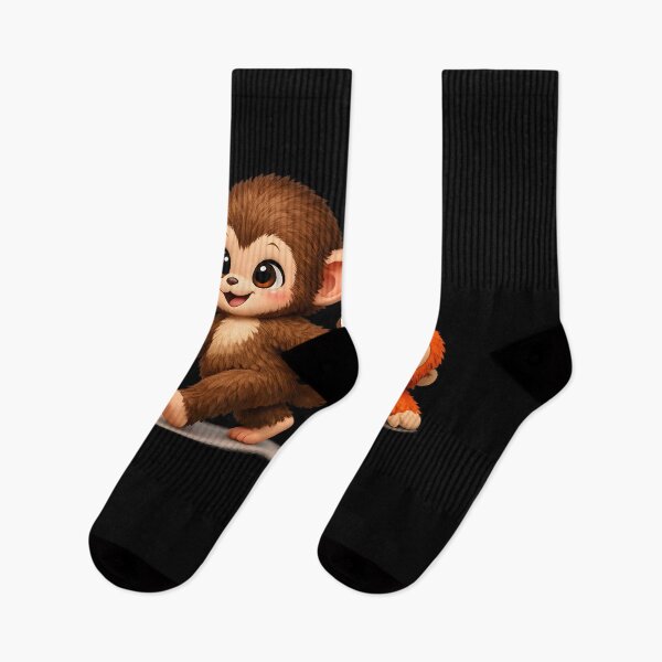 Item preview, Cute Playful Monkeys Illustration designed and sold by HUTEND.