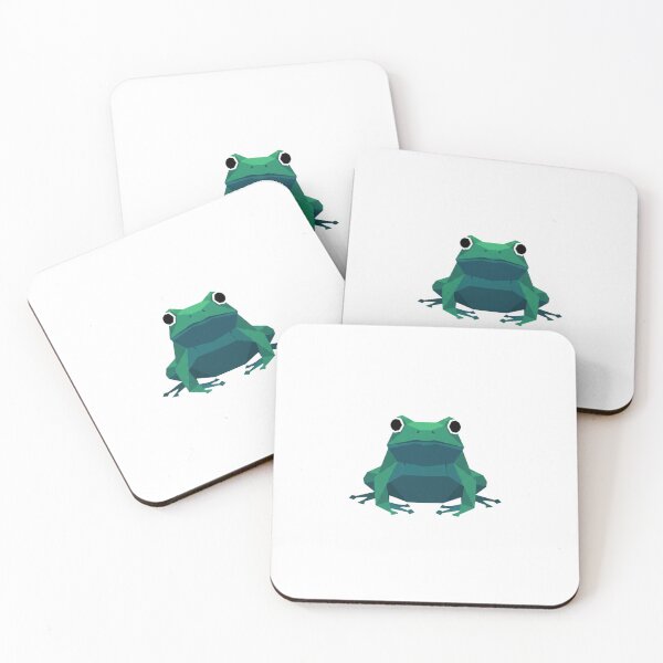 Item preview, Symmetrical Frog Front View – Geometric Toad Sticker for Design Lovers designed and sold by bsbd-action.