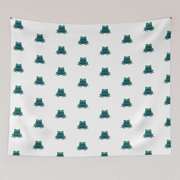 Item preview, Symmetrical Frog Front View – Geometric Toad Sticker for Design Lovers designed and sold by bsbd-action.