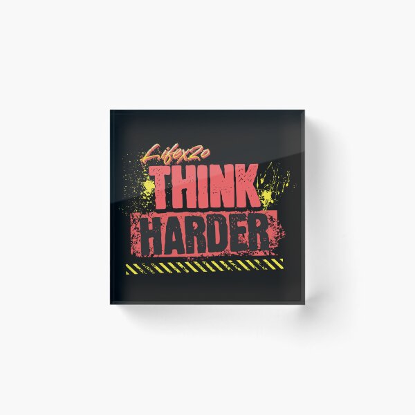 Item preview, think harder designed and sold by Lifex2o.