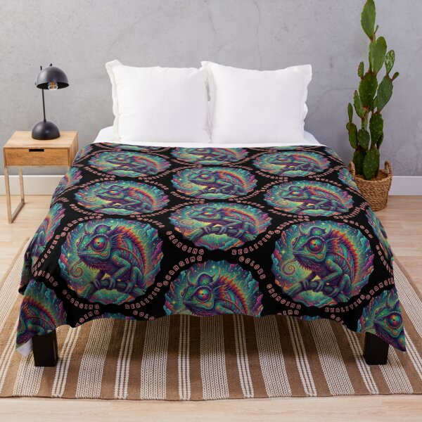 Item preview, Psychedelic Chameleon - Changing Colors, Changing Realities designed and sold by Shy Fractal Designs.