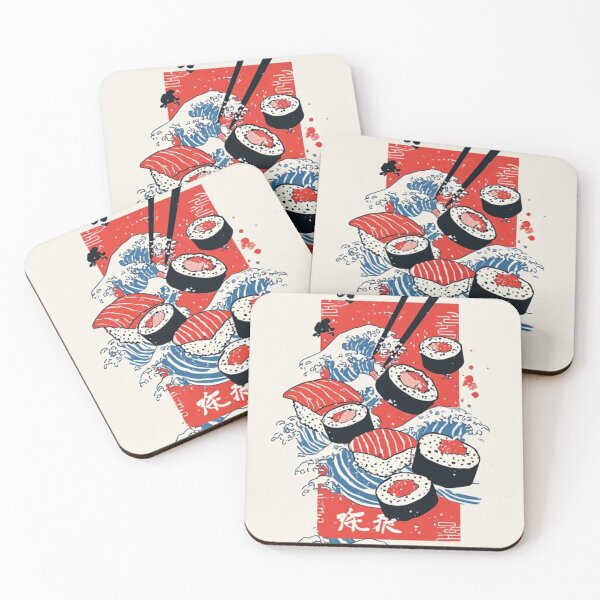 Item preview, The Great Wave of Sushi: Ukiyo-e Culinary Fusion designed and sold by Jimakmo.