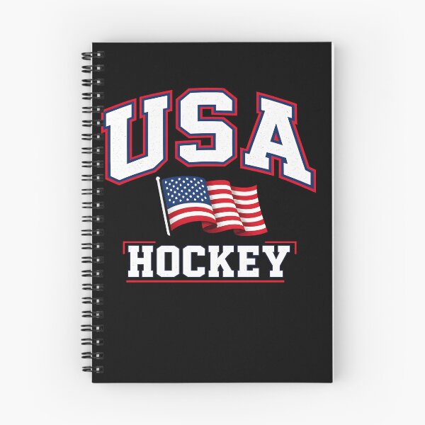 Aperçu de l'œuvre USA Hockey avec le drapeau américain créée et vendue par HUTEND.