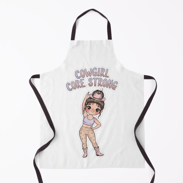 Item preview, Cute Pilates Cowgirl Sticker | “Cowgirl Core Strong” Kawaii Western Fitness Illustration | Fun Workout Design designed and sold by TeeUp2.