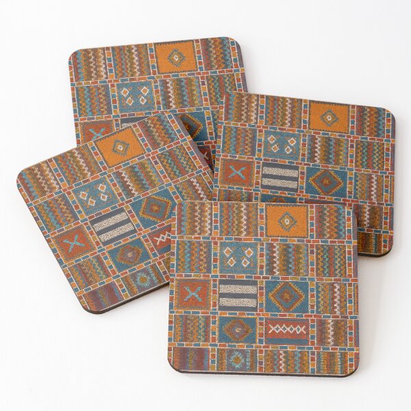 Item preview, Moroccan Berber Kilim Geometric Tribal Pattern Textile Design designed and sold by PinUpPizzazz.