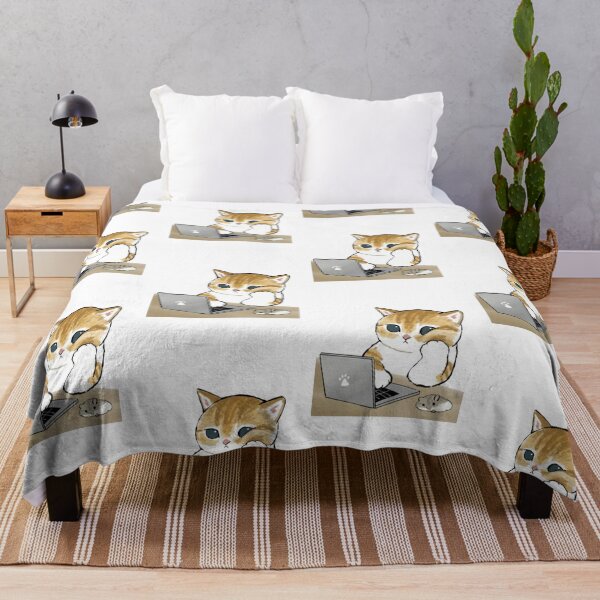 Item preview, Mofusand - Cat on Laptop designed and sold by penny555.