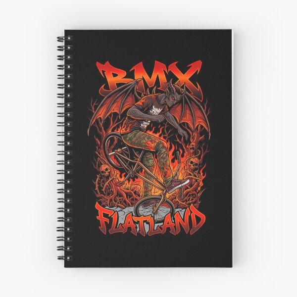 Item preview, Detailed Vector Art Demonic BMX Flatland Rider in Flames designed and sold by Tong4130.