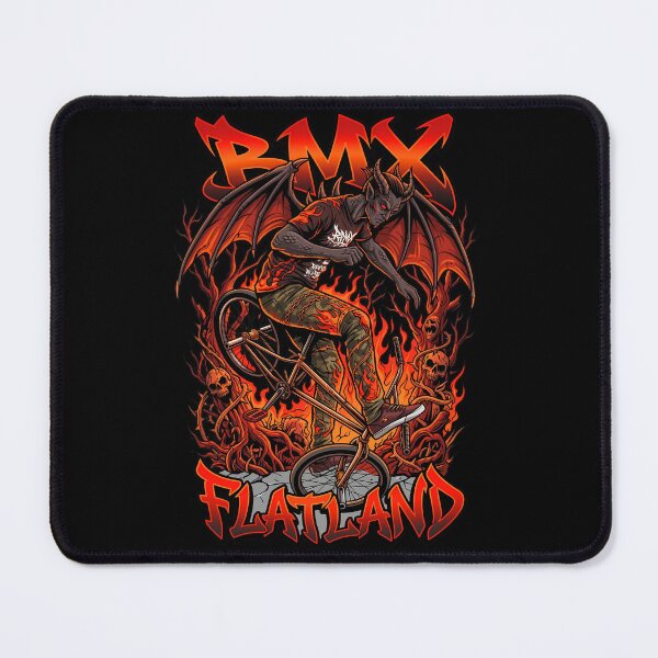 Item preview, Detailed Vector Art Demonic BMX Flatland Rider in Flames designed and sold by Tong4130.