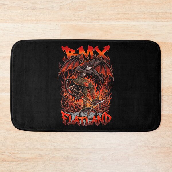 Item preview, Detailed Vector Art Demonic BMX Flatland Rider in Flames designed and sold by Tong4130.