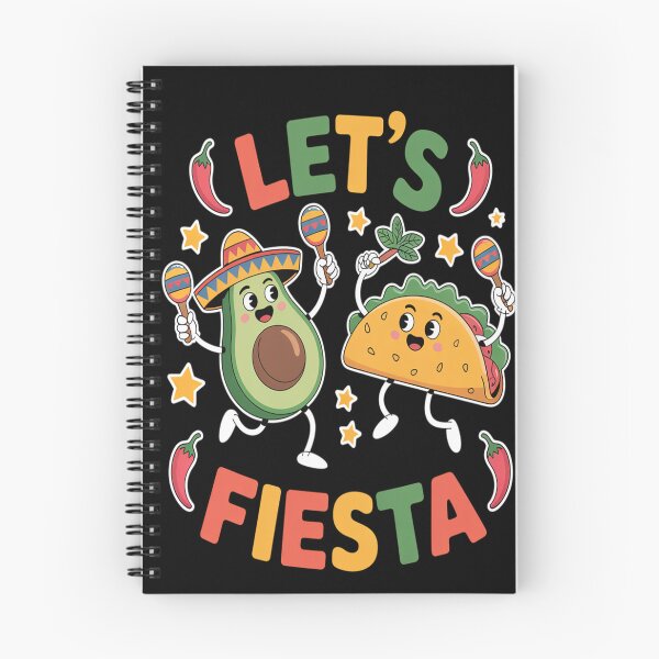 Item preview, Let's Fiesta - Cute Avocado and Taco Mexican Party Art designed and sold by AndreaOrtegaS.