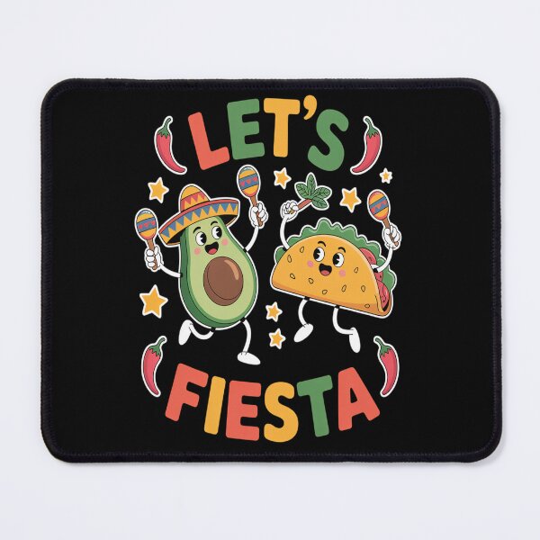 Item preview, Let's Fiesta - Cute Avocado and Taco Mexican Party Art designed and sold by AndreaOrtegaS.