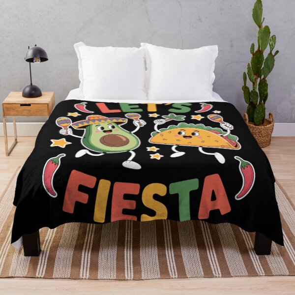 Item preview, Let's Fiesta - Cute Avocado and Taco Mexican Party Art designed and sold by AndreaOrtegaS.