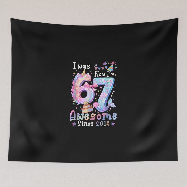 Item preview, I Was 6 Now I'M 7 Year Old designed and sold by Happycapyco.