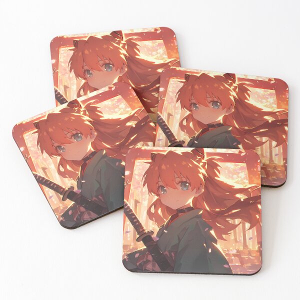 Item preview, Asuka Langley Soryu Neon Genesis Evangelion Shrine Sunset designed and sold by TanglenRabbit.