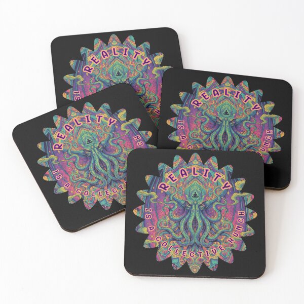 Item preview, Psychedelic Cthulhu - Reality is a Collective Hunch designed and sold by Shy Fractal Designs.