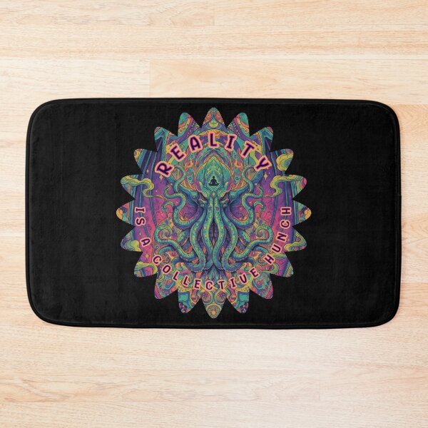 Item preview, Psychedelic Cthulhu - Reality is a Collective Hunch designed and sold by Shy Fractal Designs.
